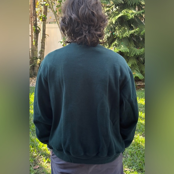 Eddie Bauer Men's Dark Green Crewneck Sweater Large - Picture 4 of 5